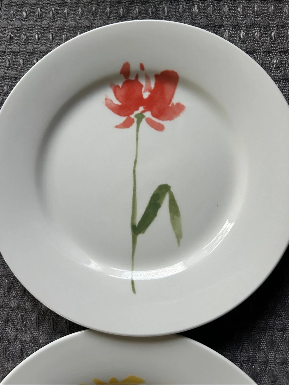 Pier 1 Flower dessert plates